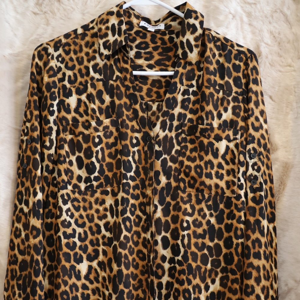 Animal print/leopard Express Portofino shirt